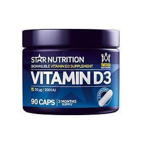 Star Nutrition, Vitamin D3, 90 caps.